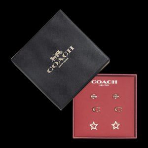 NWT Coach C Stone Star Stud Set